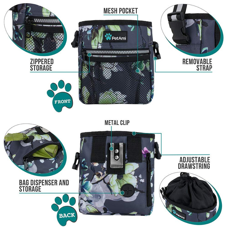 PETAMI Dog and CAT Treat Pouch, Heather Gray