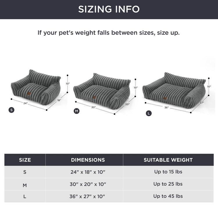 Bedsure ComfyFleece™ Cute Cat Couch for Pets - As Seen on TV on Good Day New York, Fluffy Cats beds for Indoor Cats with Removable Washable Cover, Supportive Pet Sofa, 24inch, Cream