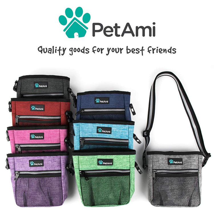 PETAMI Dog and CAT Treat Pouch, Heather Gray