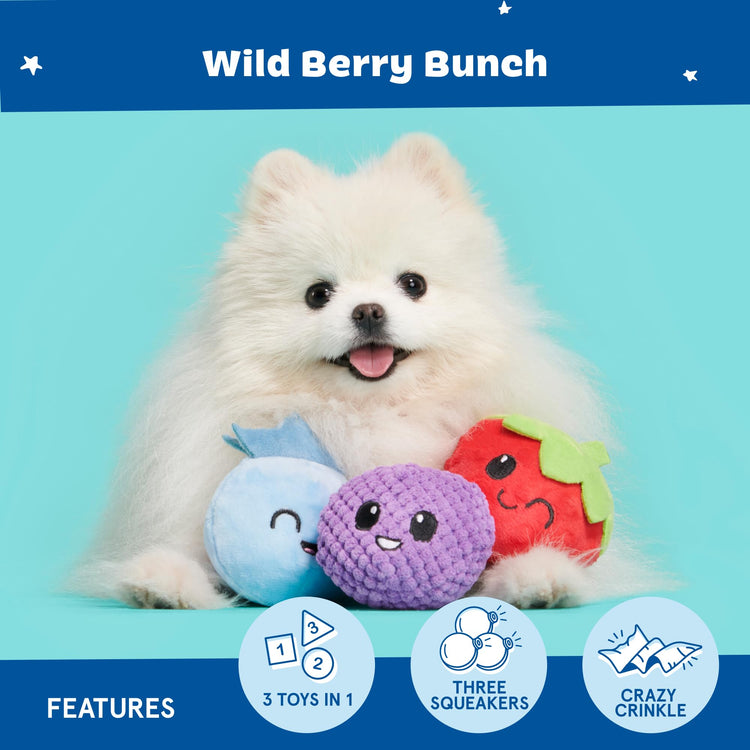 Barkbox Dog Toys – Barker’s Dozen Donuts Plush 4 in 1 Multi Part Interactive Dog Toy for Dogs & Puppies – Small