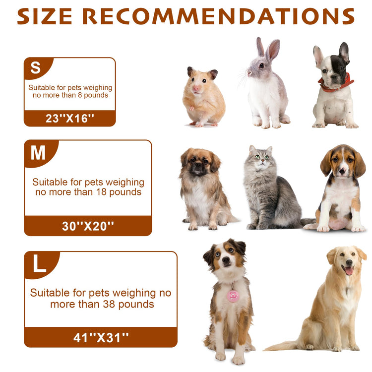 1 Pack 3 Blankets Fluffy Premium Fleece Soft Pet Blanket Flannel Throw for Cat Dog Puppy (Small 23x16'', Paw-White/Pink/Brown)