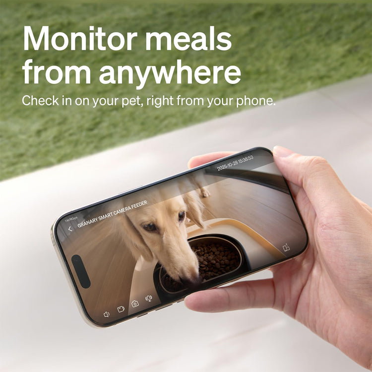 PETLIBRO Automatic Cat Feeder with Camera, 1080P HD & Night Vision, 5GHz/2.4GHz WiFi & Cam Smart Pet Feeder with App Control, 2-Way Audio, Motion Alerts for Cats & Dogs, Stainless Steel Single Tray