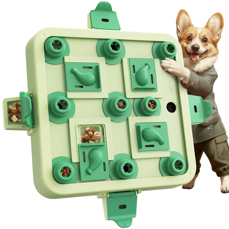 KADTC Dog Chess Puzzle Toy, Large Size, 3 Levels of Step-by-Step Challenge Beginner to Advanced Slow Feeder & Mental Stimulation for Smart Dogs Enrichment Toys