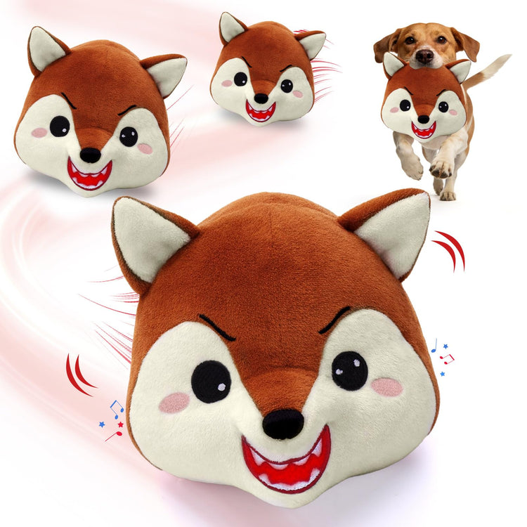 Mity rain Interactive Dog Toys with Thicken Plush, Moving Dog Toy with Recording Mode Shaking & Singing Mode Bouncing, Funny Ball Jumping to Keep Them Busy & Chase, Rechargeable (Octopus)