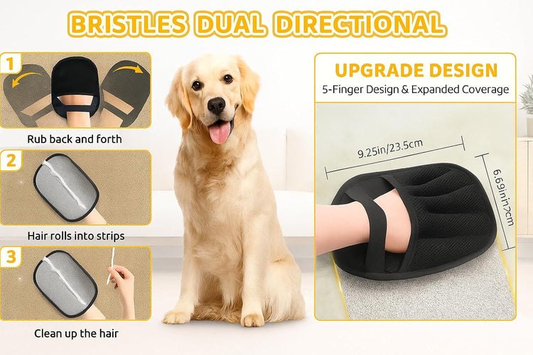 Deluxe 16-Piece Pet Grooming Kit with Carry Bag -Kit for Dogs & Cats – Quiet Clippers, Nail Grinder & Brushes