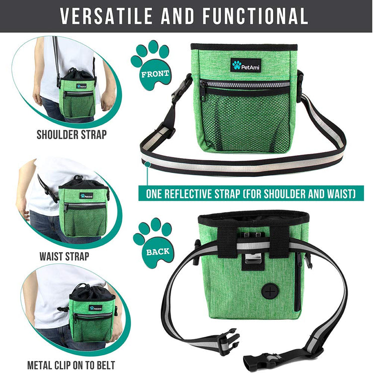 PETAMI Dog and CAT Treat Pouch, Heather Gray