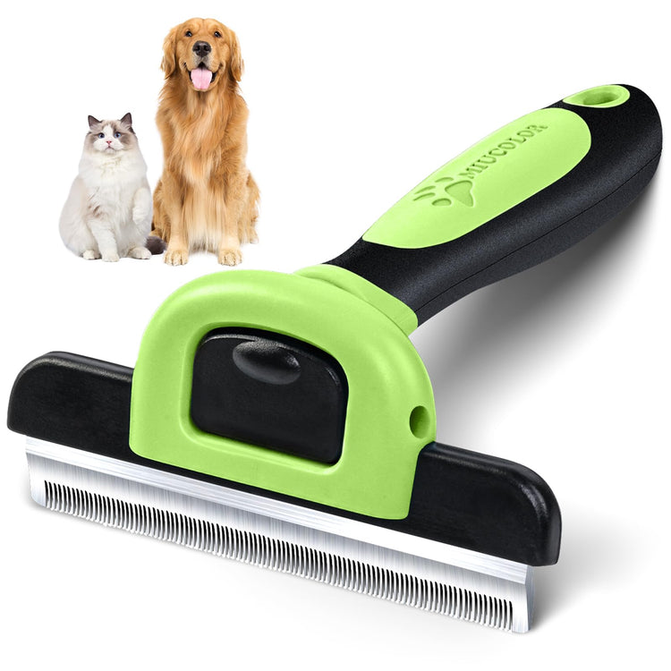 MIU COLOR Pet Grooming Brush, Deshedding Tool for Dogs & Cats, Effectively Reduces Shedding by up to 95% for Short Medium and Long Pet Hair, Purple