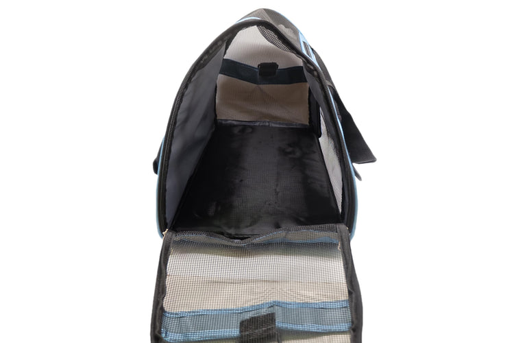 ZaneSun Cat Carrier,Soft-Sided Pet Travel Carrier for Cats,Dogs Puppy Comfort Portable Foldable Pet Bag Airline Approved (Small Blue)