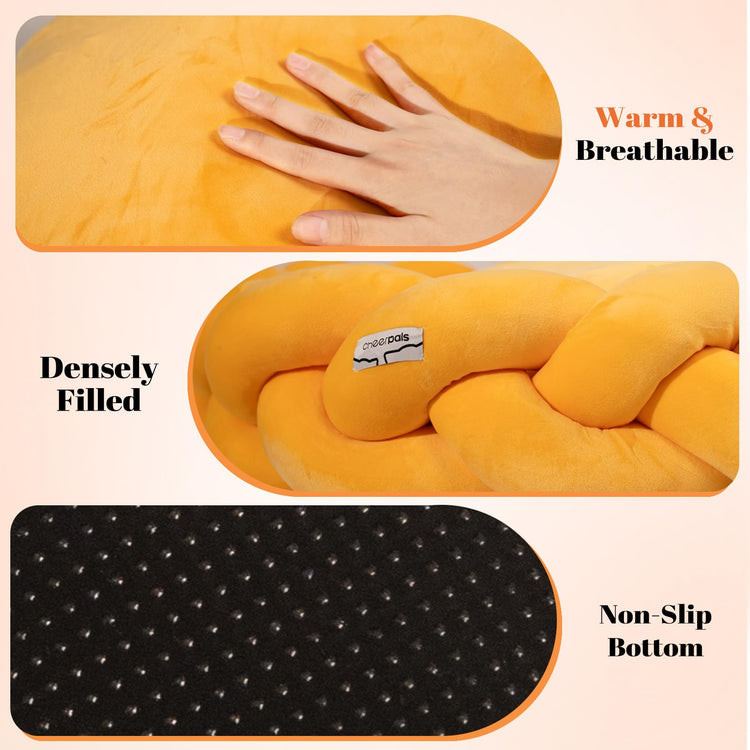 CHEERPALS Weave Cat Bed for Indoor Cats,Cute Pet Bed with Washable Cushion Fluffy Kitty Bed for Small Dog(Dark Gray)