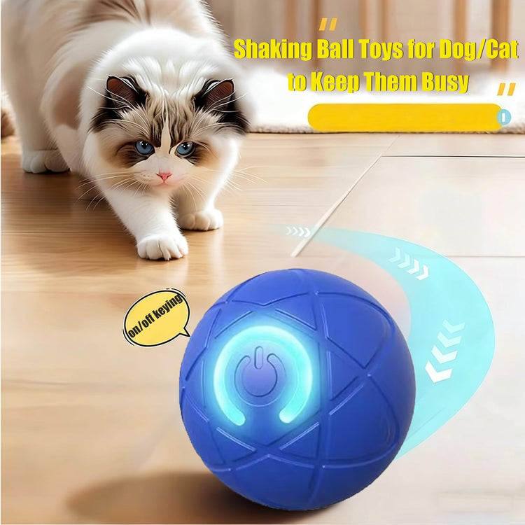 Valentines Day Gifts 2025 New Electric Dog Ball Toy,Electric Ball Dog Toy for Cat,360° Smart Automatic Interactive Rolling Dog Ball, Smart Interactive Pet Toy Ball,Automatic Dog Toy