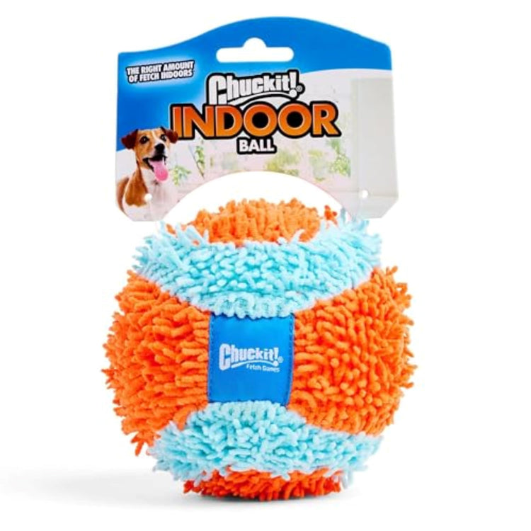 Chuckit! Indoor Fetch Roller Toy for Dogs - Interactive Dog Toys for Boredom, Orange and Blue