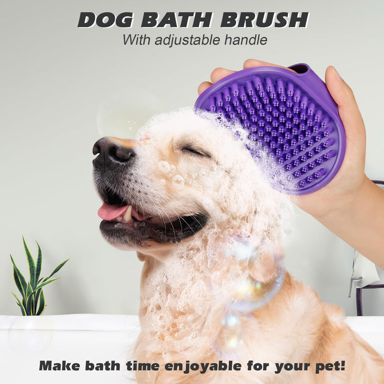 2PCS Pet Grooming Tools - Double-Sided Brush for Shedding and Bathing, Suitable for Short/Long Haired Dogs Cats and Horses, Deshedding Dog Brush, Mane & Tail Combs for Horses - Pet Supplies (Blue)