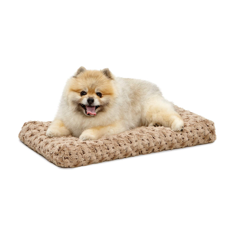 MidWest Homes for Pets XXS QuietTime Deluxe Gray Ombré Swirl Plush Pet Bed, Machine Washable, Non-Skid Bottom, Soft Crate Mat for 18-inch Crates
