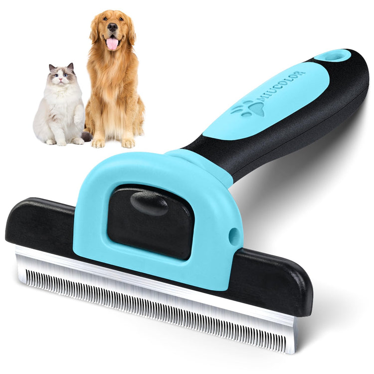 MIU COLOR Pet Grooming Brush, Deshedding Tool for Dogs & Cats, Effectively Reduces Shedding by up to 95% for Short Medium and Long Pet Hair, Purple
