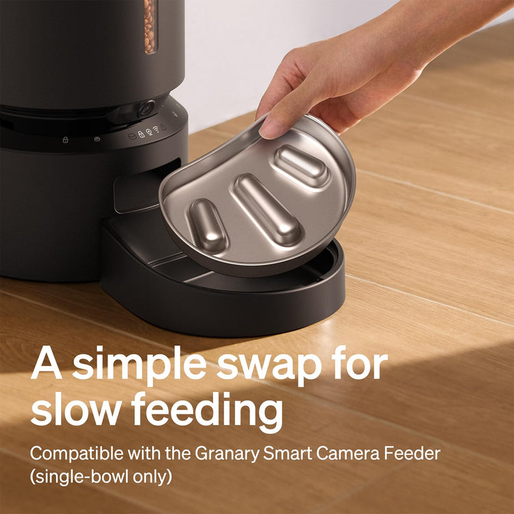 PETLIBRO Automatic Cat Feeder with Camera, 1080P HD & Night Vision, 5GHz/2.4GHz WiFi & Cam Smart Pet Feeder with App Control, 2-Way Audio, Motion Alerts for Cats & Dogs, Stainless Steel Single Tray