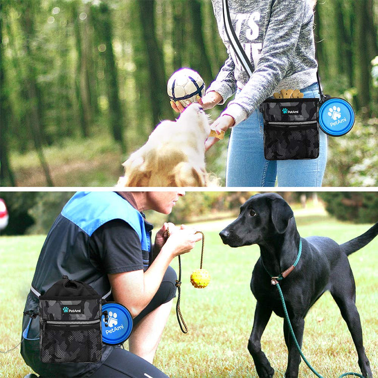 PETAMI Dog and CAT Treat Pouch, Heather Gray
