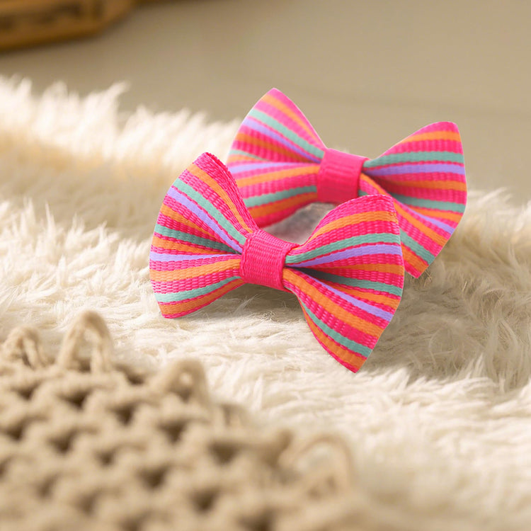 QingHan Dog Hair Bows Small Puppy Clips for Pet Grooming Accessories Doggy Gifts 60Pcs (30 Pairs)