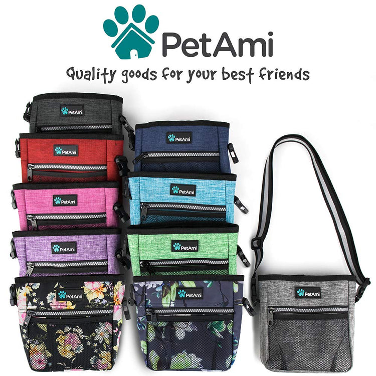 PETAMI Dog and CAT Treat Pouch, Heather Gray