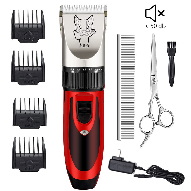 Highdas Dog Clippers for Grooming Low Noise, Cordless Electric Dog Grooming Kit Clippers Rechargeable, Quiet Dog Shaver, Pet Hair Trimmer Kit for Dogs & Cats (Gold)