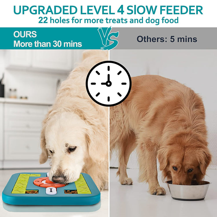 PETSTA Dog Puzzle Toys, Treat Dispensing Dog Enrichment Toys for IQ Training and Brain Stimulation, Interactive Mentally Stimulating Toys as Gifts for Puppies, Cats, Dogs