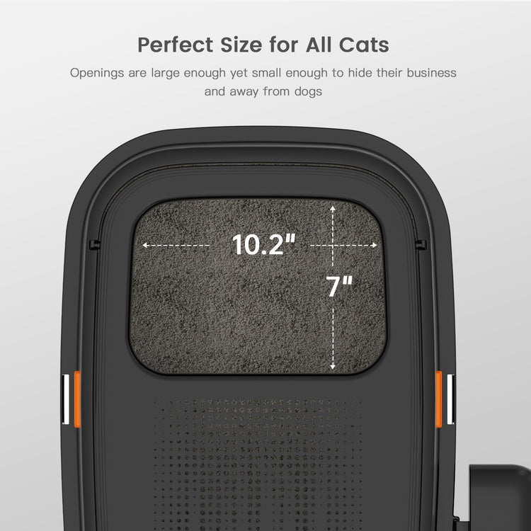 WoofiGo Enclosed Stainless Steel Cat Litter Box with Lid, XL Extra Large Litter Box for Big Cats, Metal Litter Pan High Sided, Never Absorbs Odors, Anti-Urine Leakage, Easy Cleaning, Include Scoop