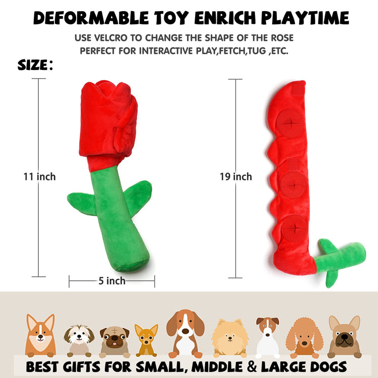 lilfrd Dog Puzzle Toys - Enrichment Squeaky Crinkle Snuffle Treat Dispensing Smart Dog Toys for Boredom and Stimulating, Durable Plush Toys for Large Medium Small Breed - Turtle