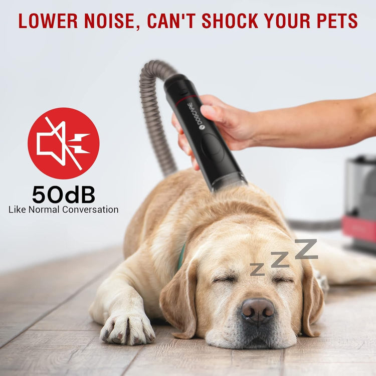 DOGCARE Pet Clipper Grooming Kit and Vacuum Suction 99% Pet Hair, Professional Grooming Clippers for Dog