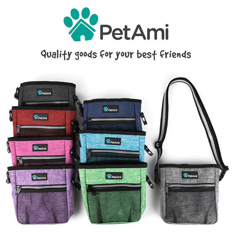 PETAMI Dog and CAT Treat Pouch, Heather Gray