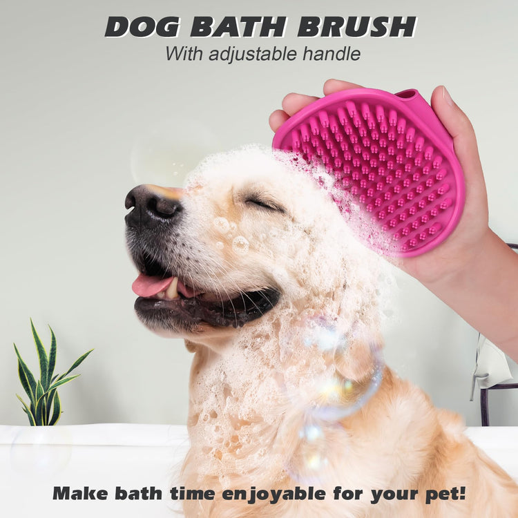 2PCS Pet Grooming Tools - Double-Sided Brush for Shedding and Bathing, Suitable for Short/Long Haired Dogs Cats and Horses, Deshedding Dog Brush, Mane & Tail Combs for Horses - Pet Supplies (Blue)
