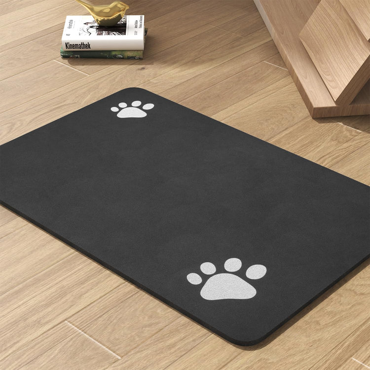 PADOOR Pet Feeding Mat-Absorbent Dog Mat for Food and Water Bowl-No Stains Easy Clean Dog Food Mat-Quick Dry Water Dispenser-Puppy Supplies Accessories