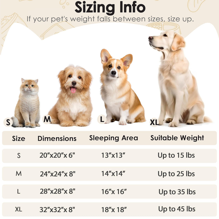Hoewina Dog & Cat Bed for Indoor Cats, 20in Calming Donut Bed for Puppy and Kitten, Washable Round Fluffy Pet Bed for Small Medium Dogs and Cats (Light Grey)
