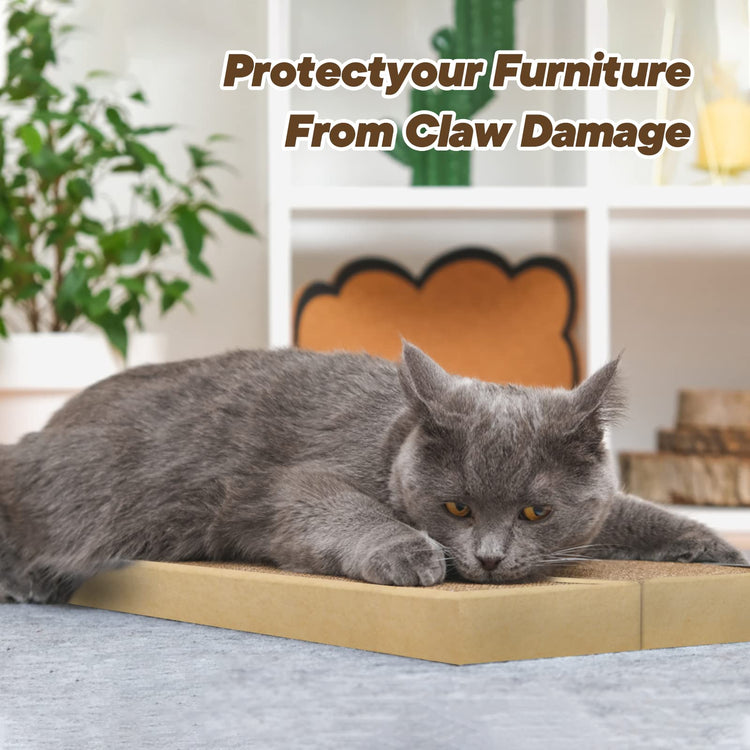 HappyFreeSX Splicing Cat Scratch Pad: Cat Scratchers for Indoor Cats and Kitten, 2 Pack Cat Scratching Pad, Cat Scratcher Cardboard, Scratching Pad, Premium Scratch from Cats, Double-Sided Design