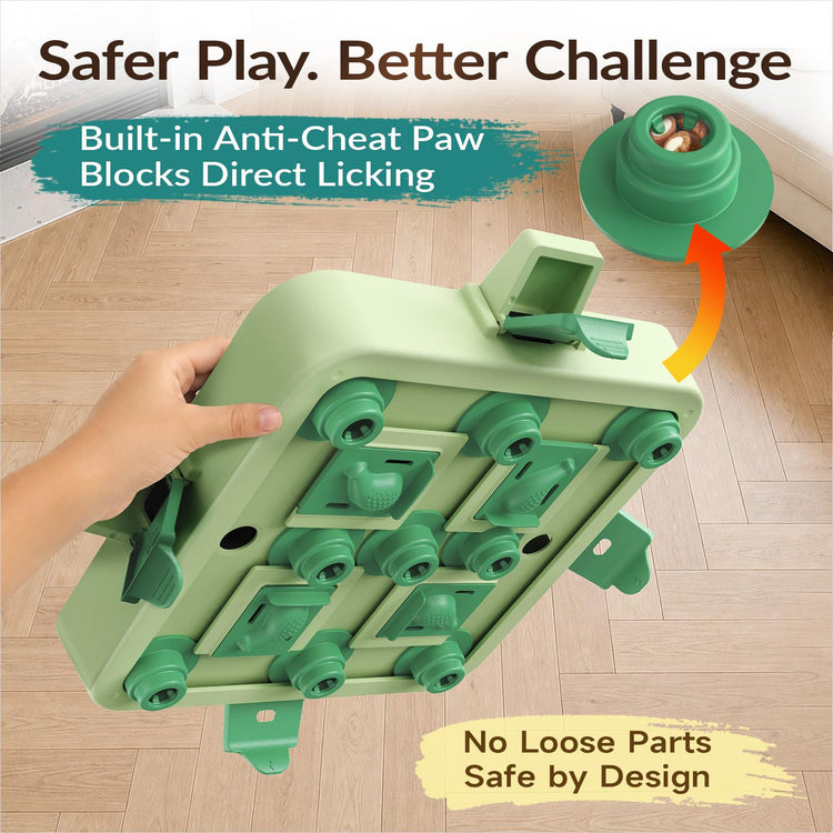 KADTC Dog Chess Puzzle Toy, Large Size, 3 Levels of Step-by-Step Challenge Beginner to Advanced Slow Feeder & Mental Stimulation for Smart Dogs Enrichment Toys