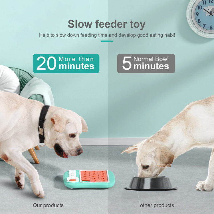 PETSTA Dog Puzzle Toys, Treat Dispensing Dog Enrichment Toys for IQ Training and Brain Stimulation, Interactive Mentally Stimulating Toys as Gifts for Puppies, Cats, Dogs
