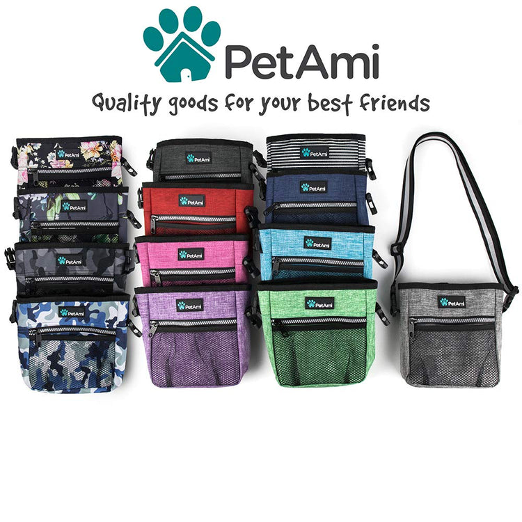 PETAMI Dog and CAT Treat Pouch, Heather Gray