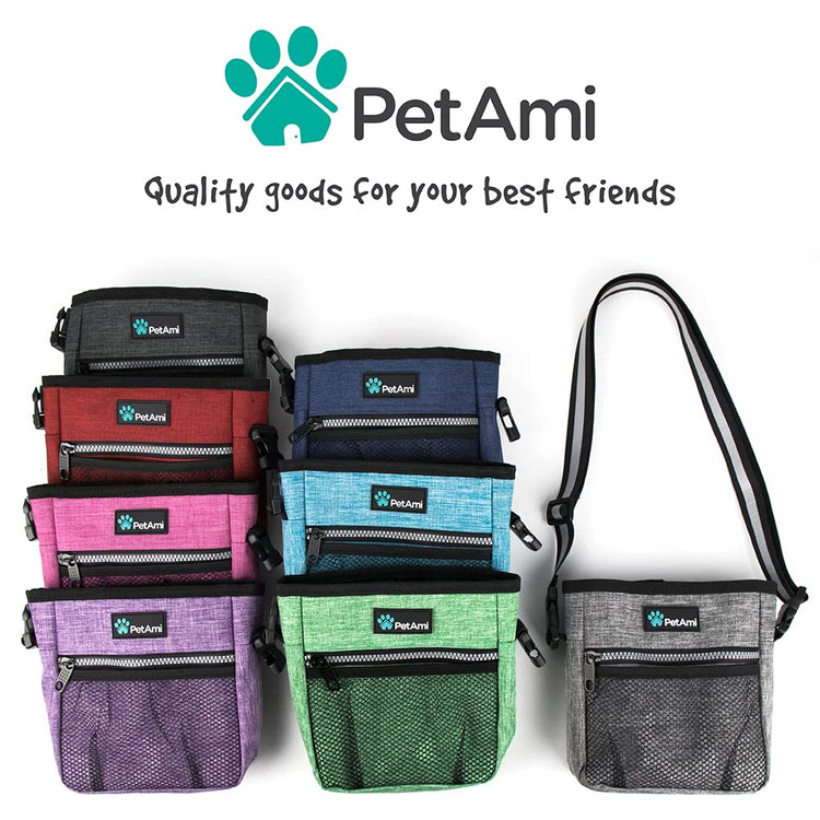 PETAMI Dog and CAT Treat Pouch, Heather Gray