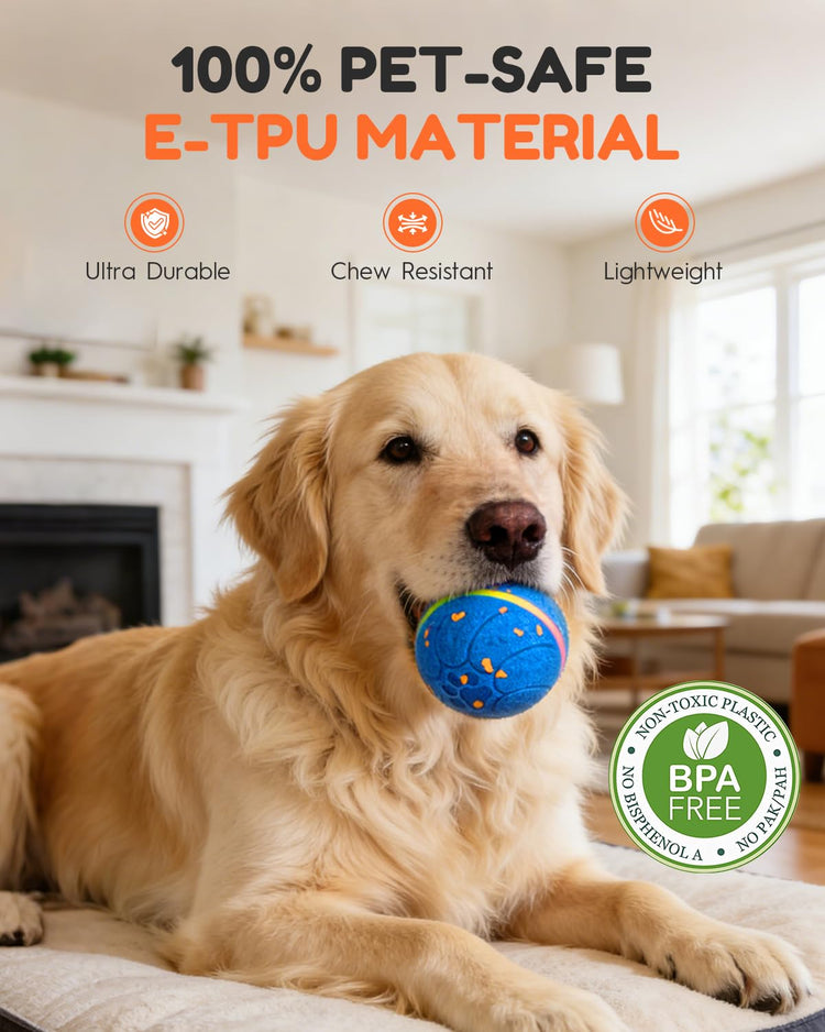 osou Smart Interactive Dog Toys, Automatic Moving Rolling Bouncing Dog Ball for Medium & Large Dog Breeds, E-TPU Durable & Waterproof, with Irregular Motion to Encourage Active Play