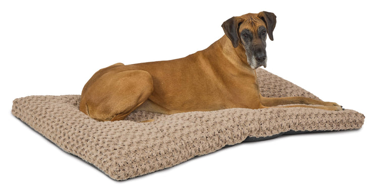 MidWest Homes for Pets XXS QuietTime Deluxe Gray Ombré Swirl Plush Pet Bed, Machine Washable, Non-Skid Bottom, Soft Crate Mat for 18-inch Crates