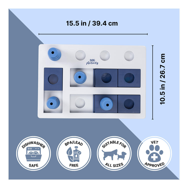 TRIXIE Turn Around - Mad Scientist Dog Activity Interactive Toy, Level 2 Food Puzzle Game, Brain Teasing Treat Dispenser, IQ and Mental Development Toy for Smart Dogs, Enrichment Toy for Boredom Busting