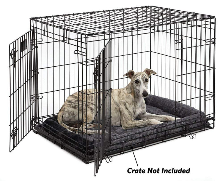 MidWest Homes for Pets QuietTime Fashion XXS Dog Bed - Pink Faux Fur Bolster, Ultra-Soft and Machine Washable, Fits 18-Inch Crates and Carriers, for Small Dogs and Cats