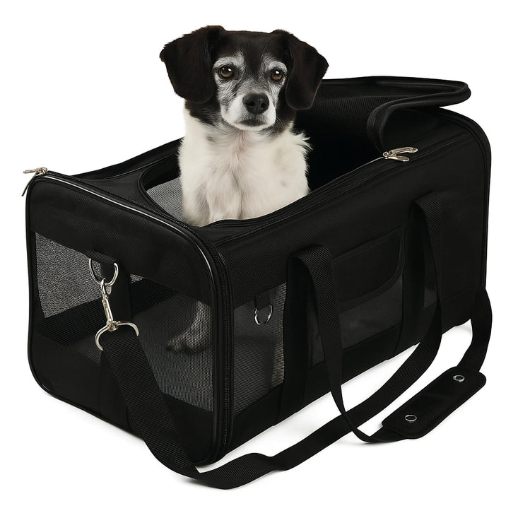 Sherpa Original Deluxe Travel Pet Carrier, Airline Approved - Black, Large