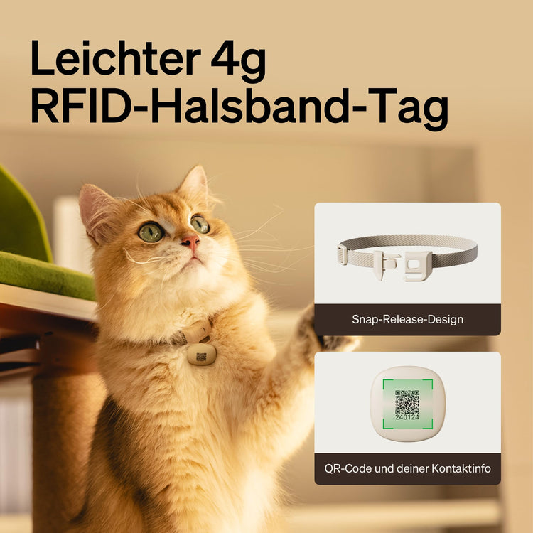 PETLIBRO RFID Automatic Cat Feeder, Collar Tag-Activated Personalized Meals, 5G&2.4G Wi-Fi Programmable Cat Food Dispenser with Cats Recognition & Diet Tracking for Multi-Pet Homes and Different Diets
