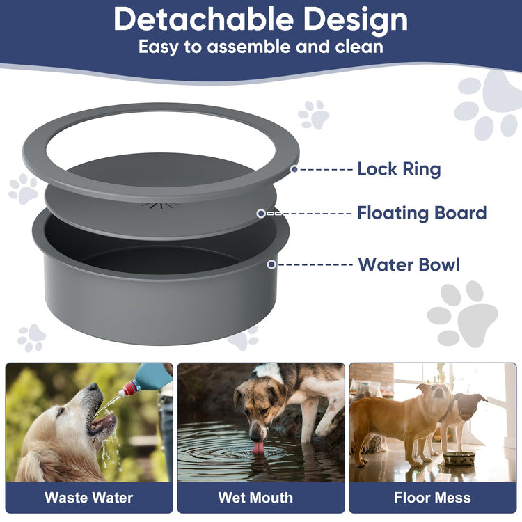 XIAZ Elevated Dog Bowls Large Breed Raised Dogs Bowl Stand Large/Medium Sized Dog Stainless Steel Food Water Bowl Stands 5 Heights Adjustable 9/11/12/14in Black Pet Feeder Dish Station