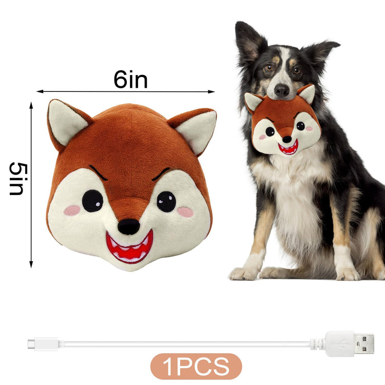 BABORUI Interactive Dog Toys Pig, Jumping Squeaky Dog Toys with Recording and Music Modes, Rechargeable Moving Dog Chew Toys for Small/Medium/Large Dogs to Keep Them Busy(Blue Pig)