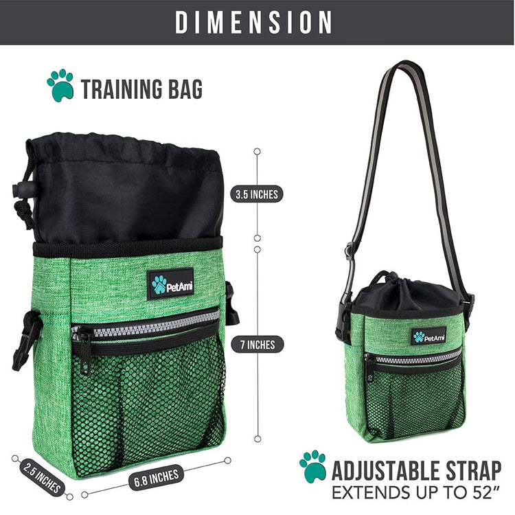 PETAMI Dog and CAT Treat Pouch, Heather Gray