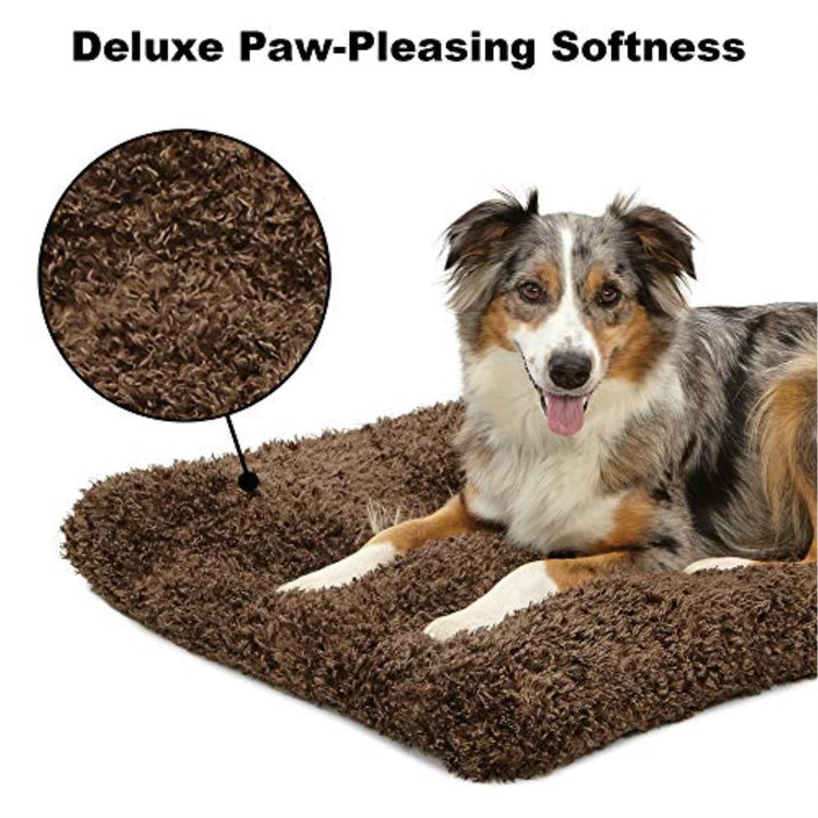 MidWest Homes for Pets XXS QuietTime Deluxe Gray Ombré Swirl Plush Pet Bed, Machine Washable, Non-Skid Bottom, Soft Crate Mat for 18-inch Crates