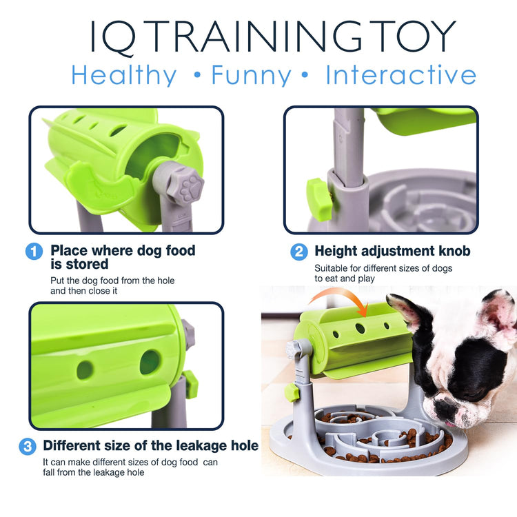Pet Feeding Solution Automatic Cat & Dog Cafe Feeder and Water Dispenser in Set with Food Scoop - Ito Rocky 6-Meal Automatic Food Dispenser for Small/Middle Puppy and Kitten