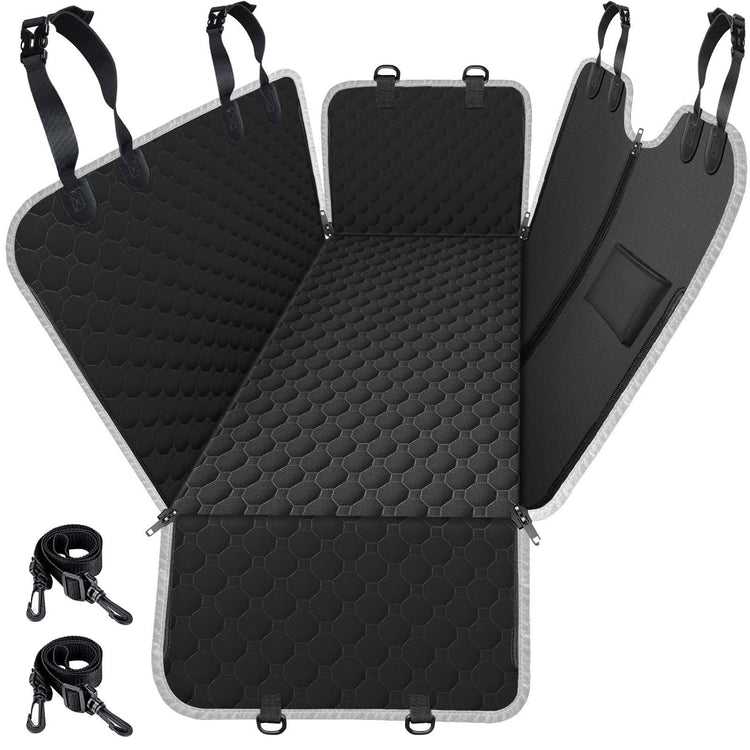 Mancro Dog Car Seat Cover for Back Seat, 2026 Upgraded 600D Heavy Duty Waterproof & Scratch-Resistant Dog Hammock for Car, Back Seat Pet Cover for Dogs with Sedan, Trucks and SUVs, Standard, Black