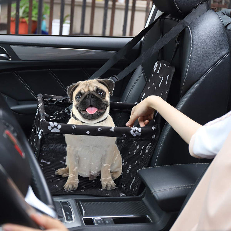 Myuilor Pet Dog Car Booster Seat Carrier,Portable Foldable Carrier with Seat Belt for Dog Cat up to 30lbs …