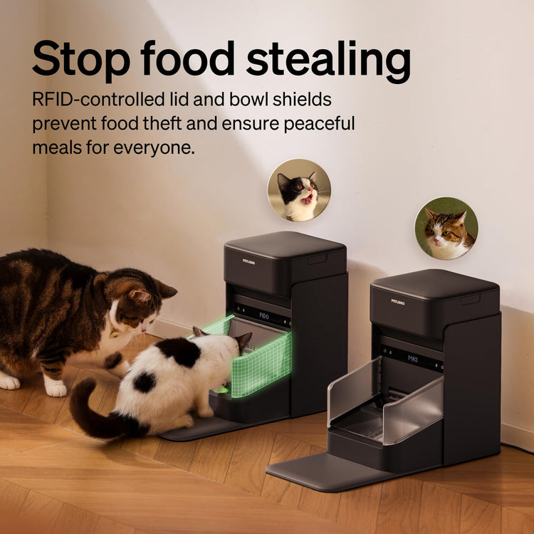 PETLIBRO RFID Automatic Cat Feeder, Collar Tag-Activated Personalized Meals, 5G&2.4G Wi-Fi Programmable Cat Food Dispenser with Cats Recognition & Diet Tracking for Multi-Pet Homes and Different Diets